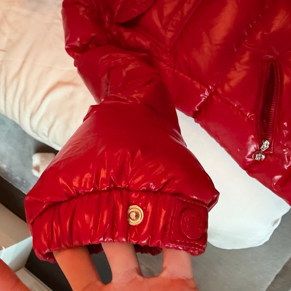 Glareins Braided Trim Hooded Short Down Jacket - Picture 3 of 10